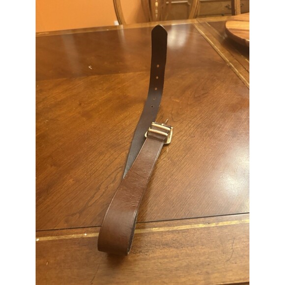Vintage Gold Buckle Women’s Leather Belt Made In USA S - Picture 2 of 7